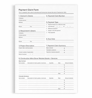 Construction Payment Claim Template Pack