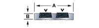 322S Safety Insert Tread template diagram