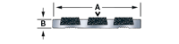 493S Safety Insert Tread template diagram