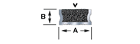 ACS-20 Safety Insert Tread template diagram