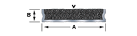 ACS-50 Safety Insert Tread template diagram